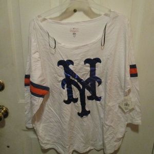 NEW YORK METS MLB WOMEN'S T SHIRT SIZE 3XL NEW